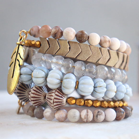 Late Summer wrap bracelet