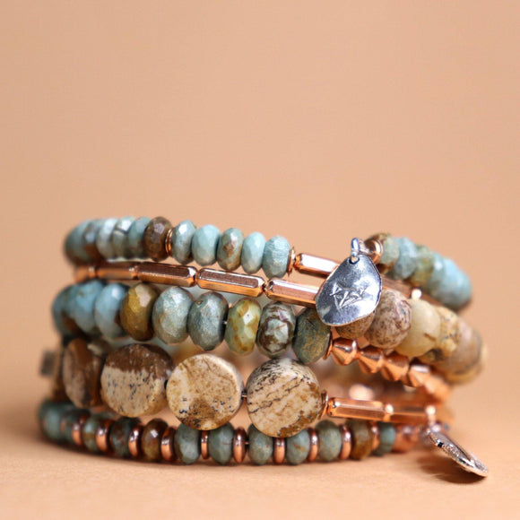 Sage Wrap Bracelet -  Fox & Bear